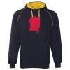 JB's  CONTRAST FLEECY HOODIE Thumbnail